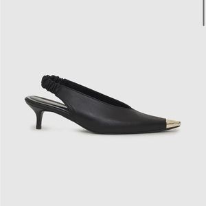 Size 41 NINA HEELS WITH METAL TOE CAP